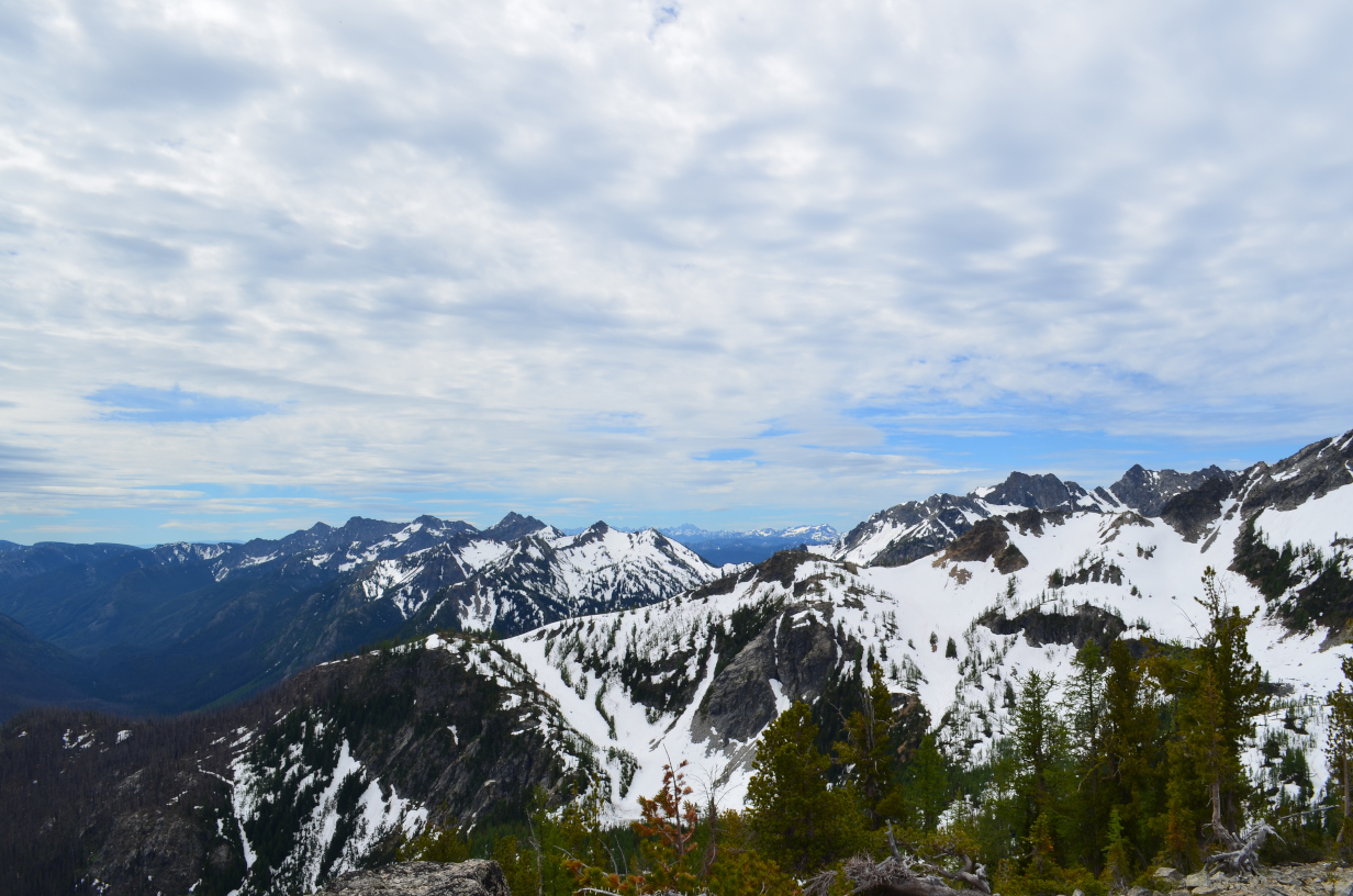 Looking south from Cool Creek Trail toward Fifth of July Mountain.