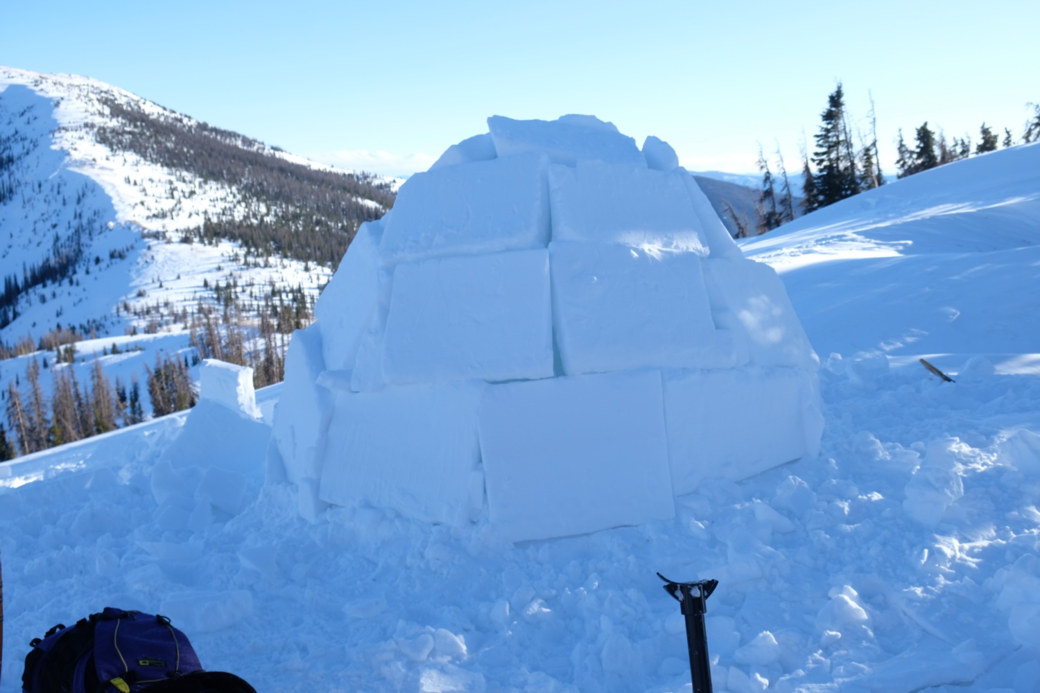 The completed igloo dome.