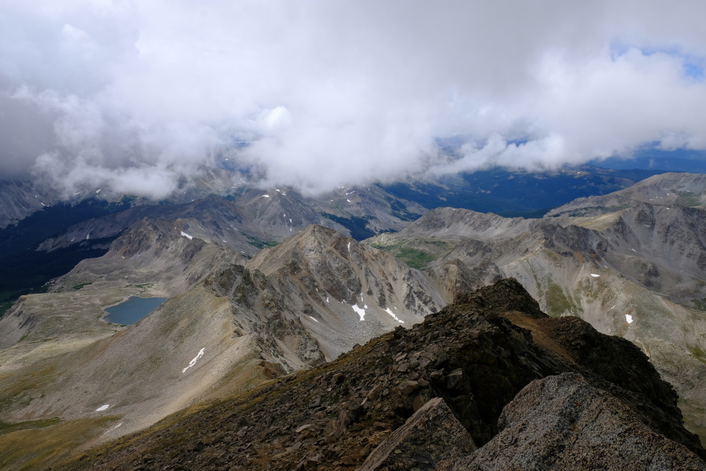 Bear lake and the ridge above it.