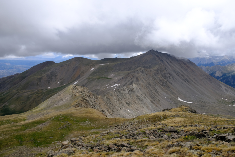 The traverse over to Mt. Columbia.