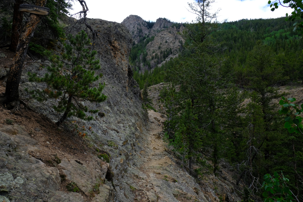 Trail over a gorge
