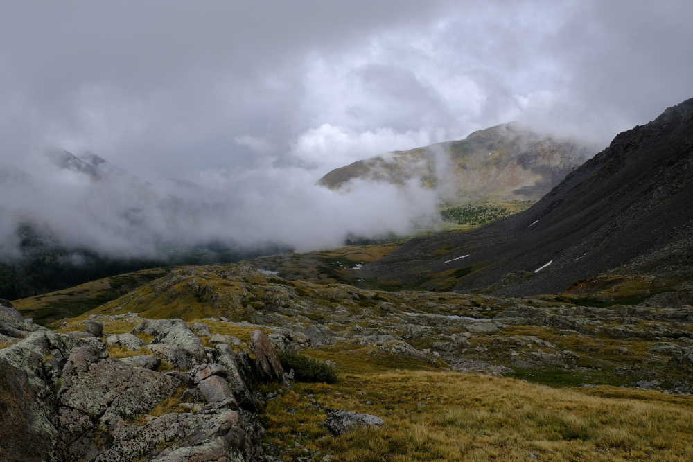 View down the valley from the Silver King area.