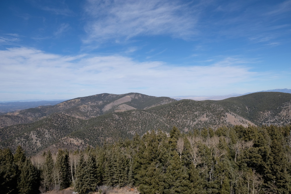 View from the top of the fire watch tower.