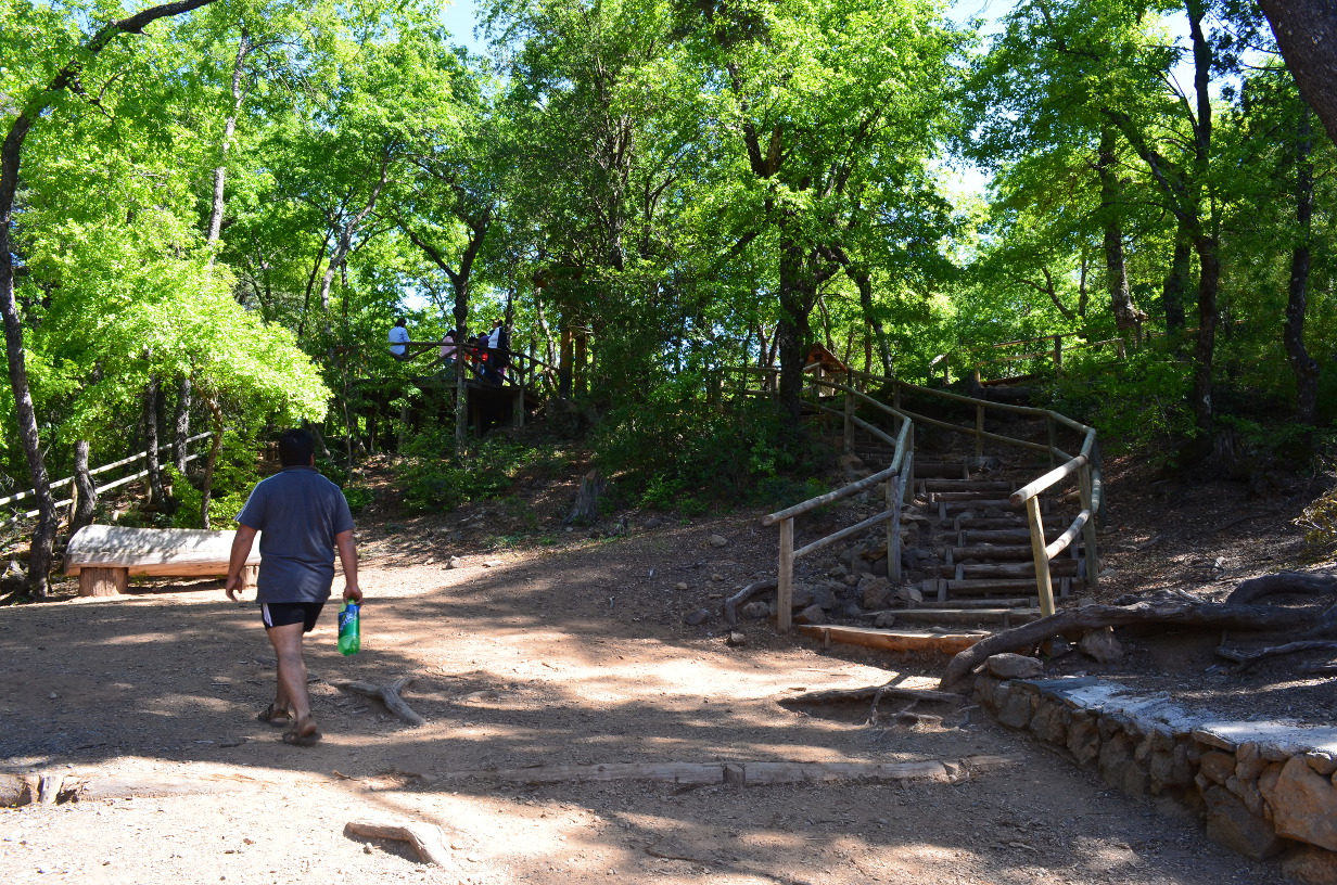 Walkway near the Sieta Tazas.