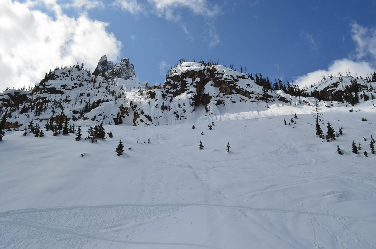 Avalanche chute on North Cascades Hightway.