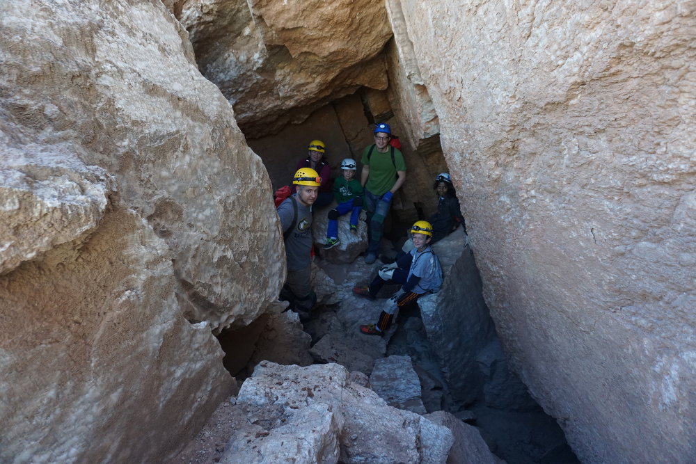 The group at the upstream Alabaster Cave entry.