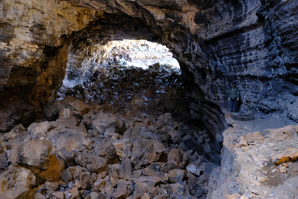 The large passage in Big Skylight cave