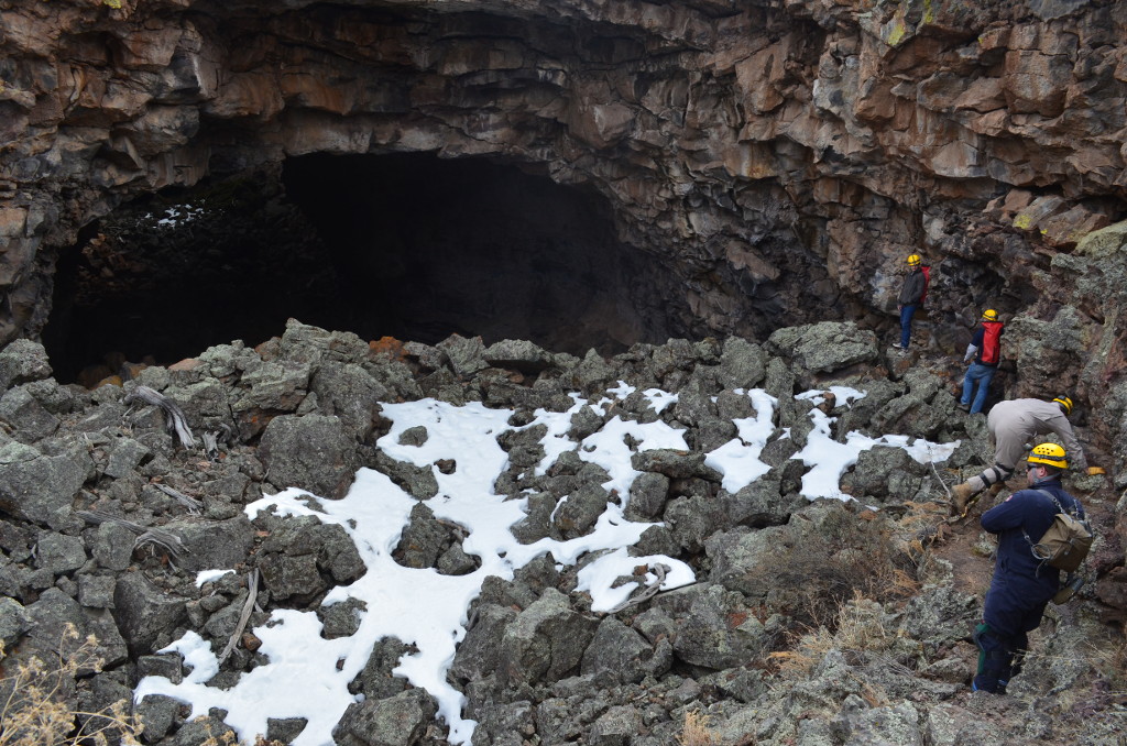 The group going into Big Skylight