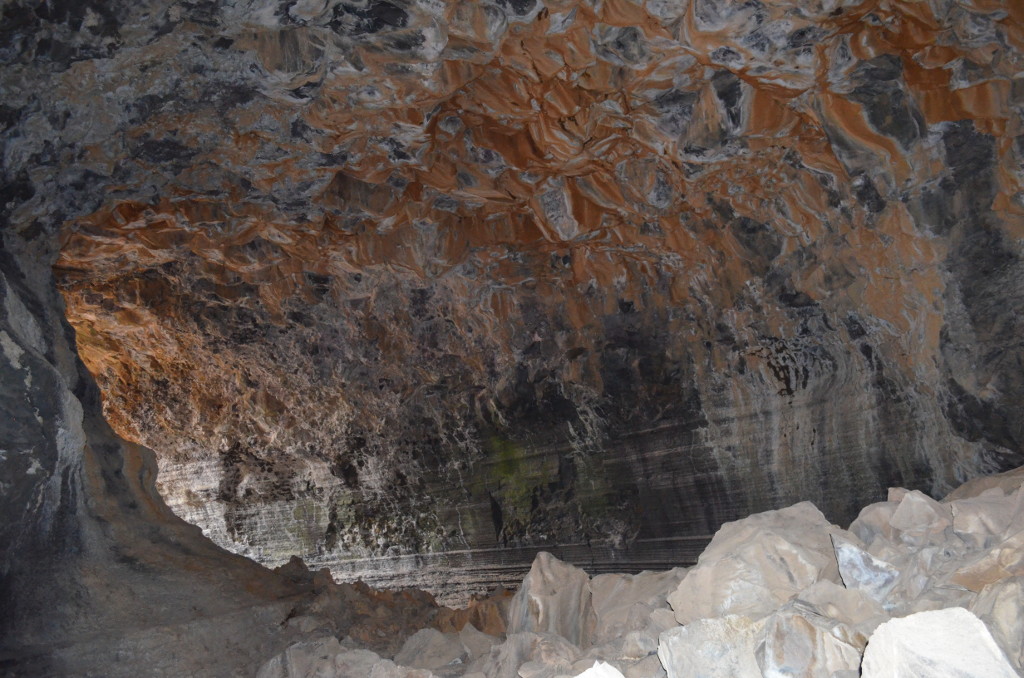 A section of lava tube passage.