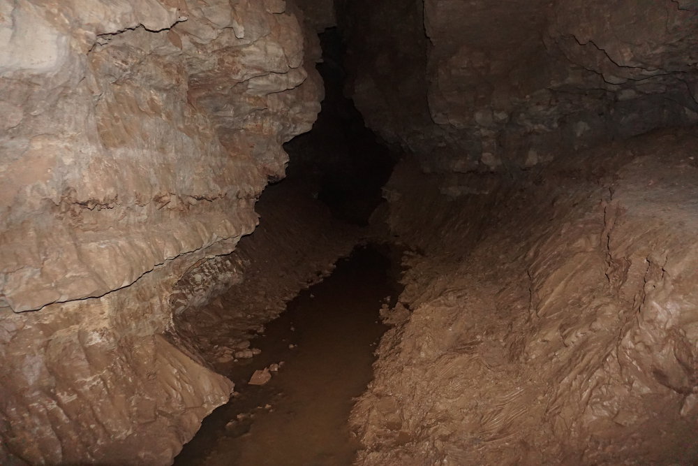 A pool in the main passage.