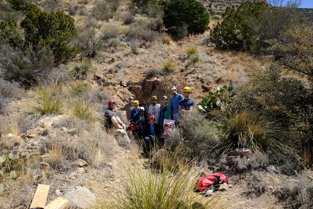 The group at the lower mine entry.