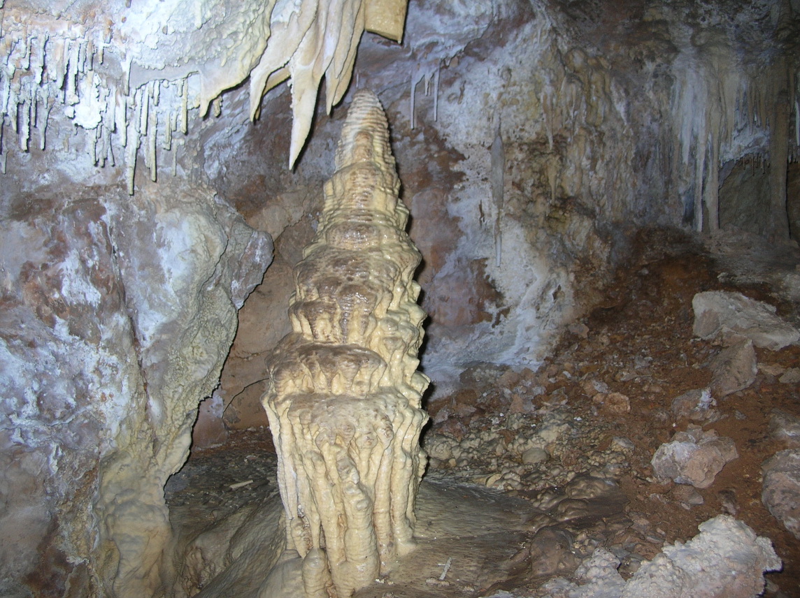 One of the many formations in Hidden Cave.