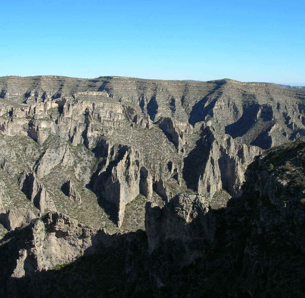 A view of the Guadalupe Mountains.