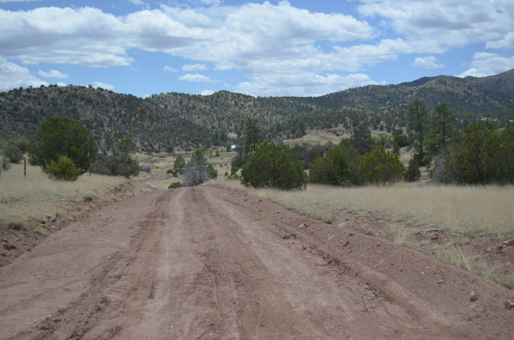 A ghost town near the cave.