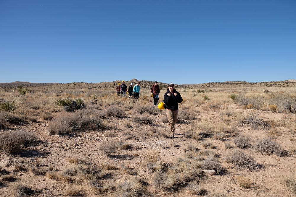 Hiking over to the entry.