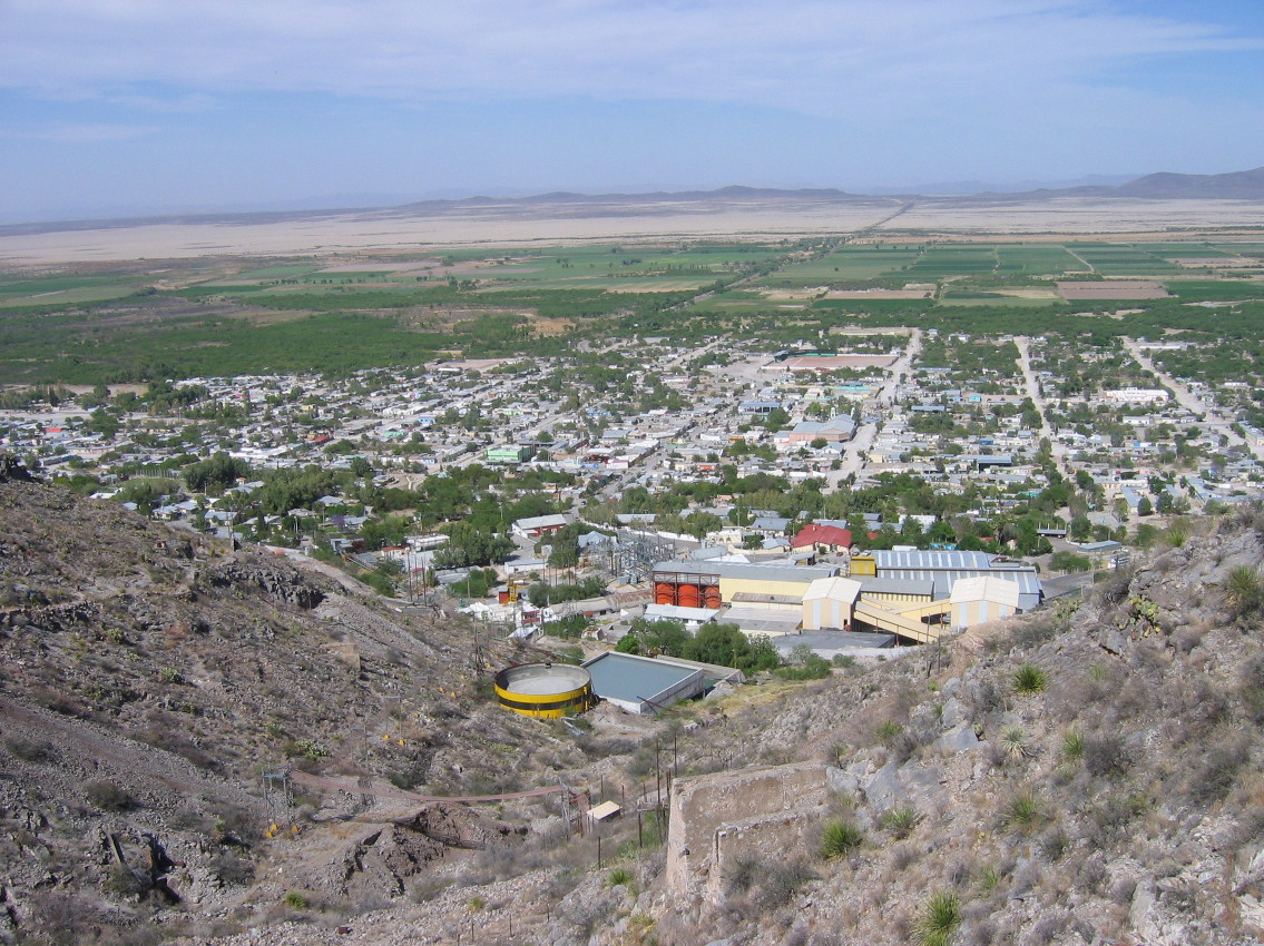 A view of Naica from the hillside above.