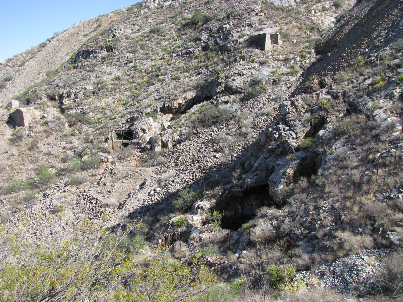 The slopes above the mines.