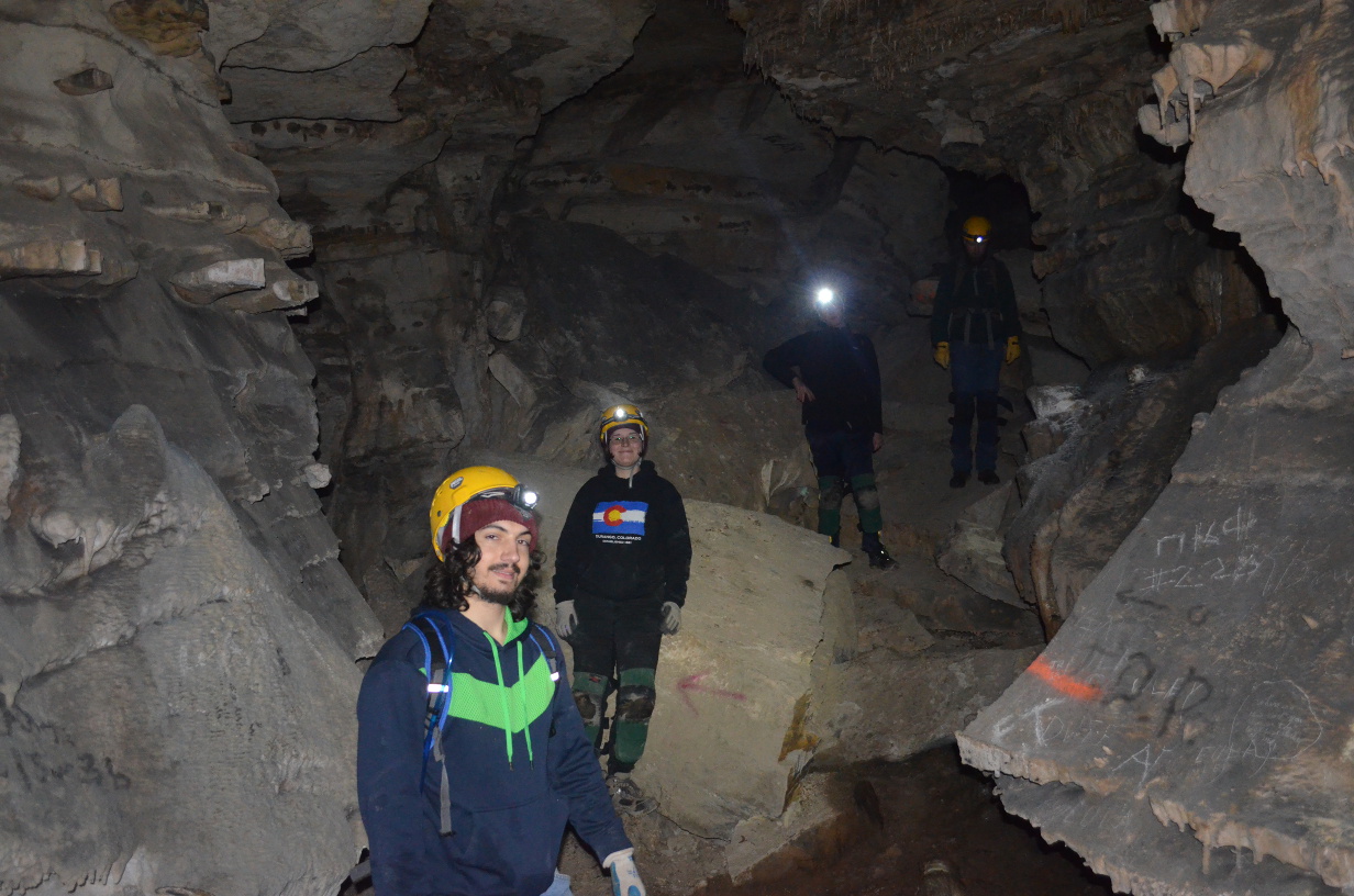 The group in the first large room