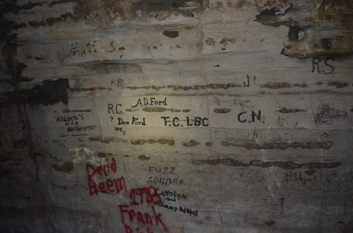 Graffiti in Robinson's Cave