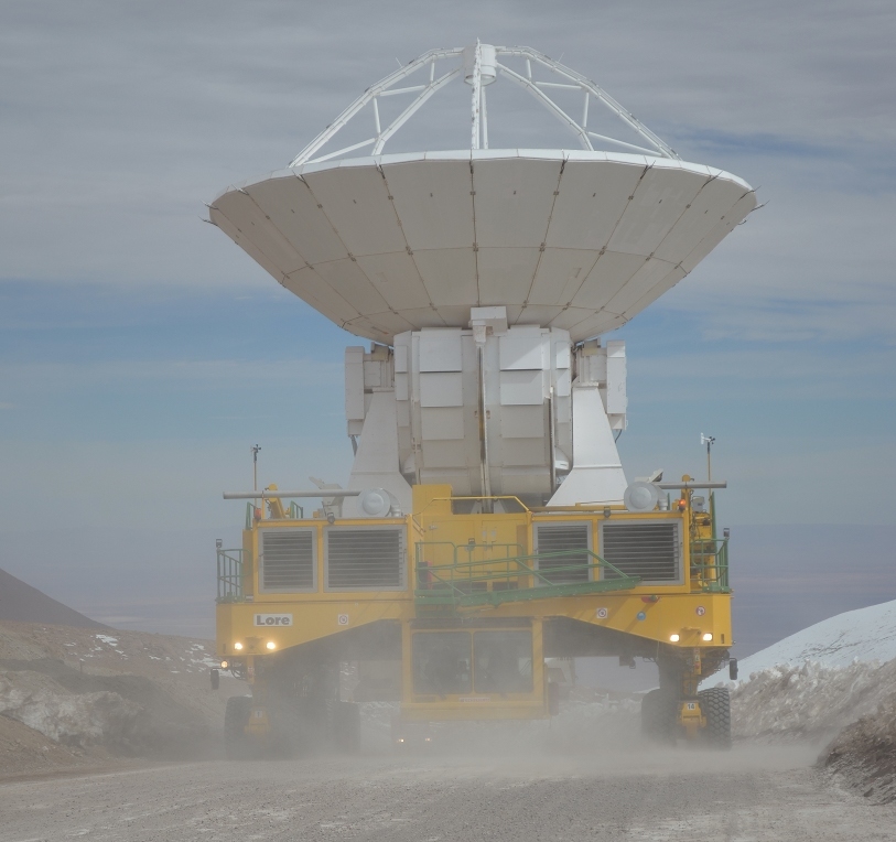 Moving an ALMA antenna.