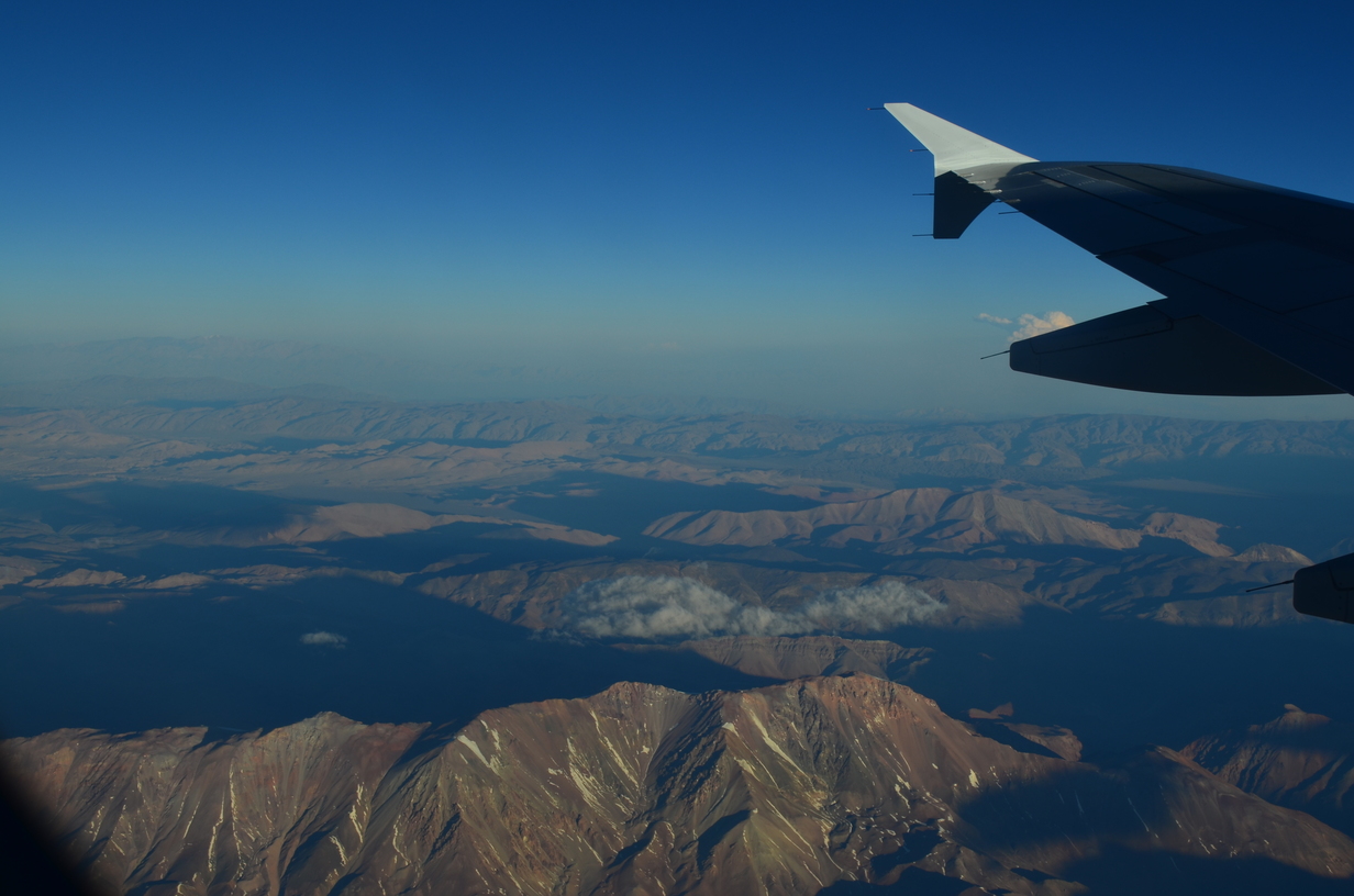 Flying over the Atacama desert