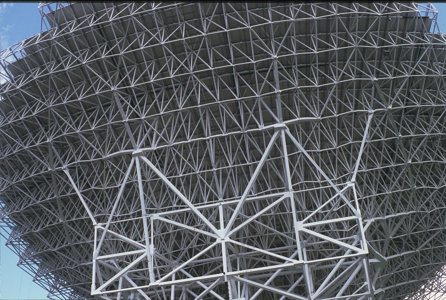 Underneath the GBT, looking up.