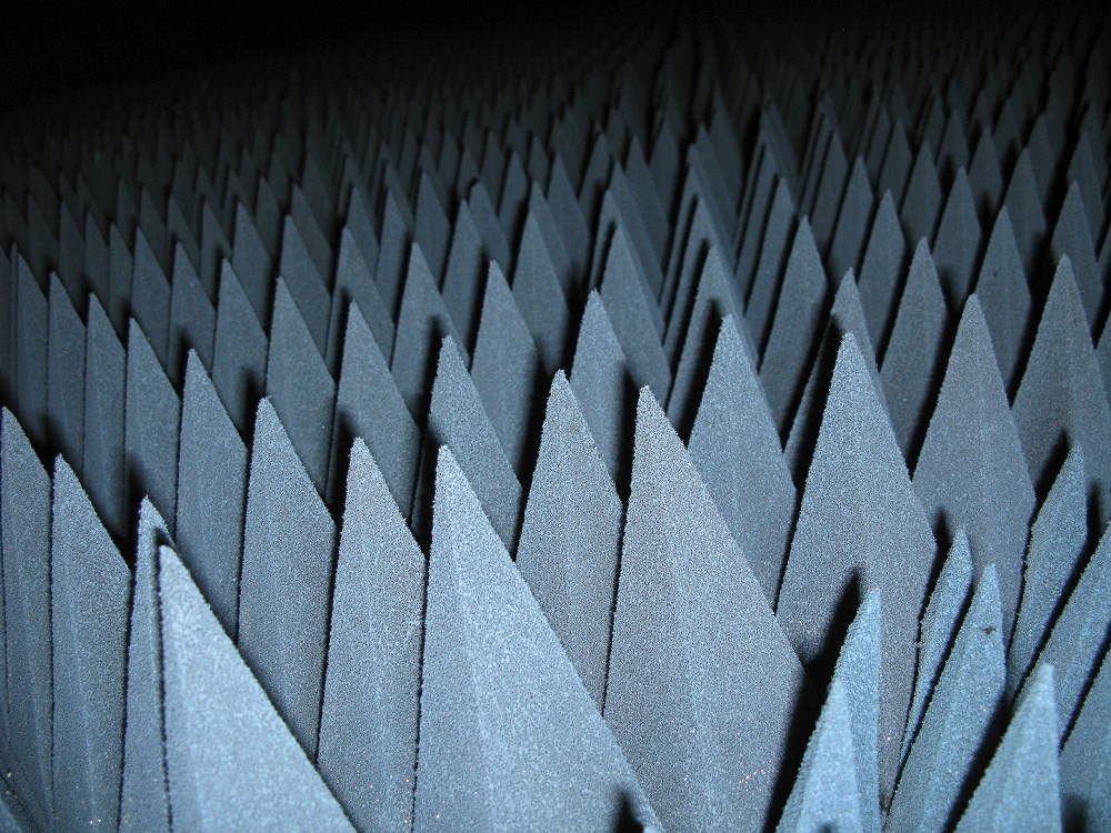 Detail of foam in anechoic chamber.
