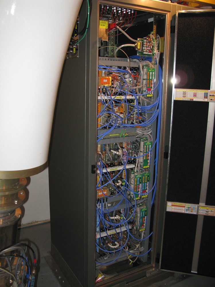 Picture of VLA electronics rack.