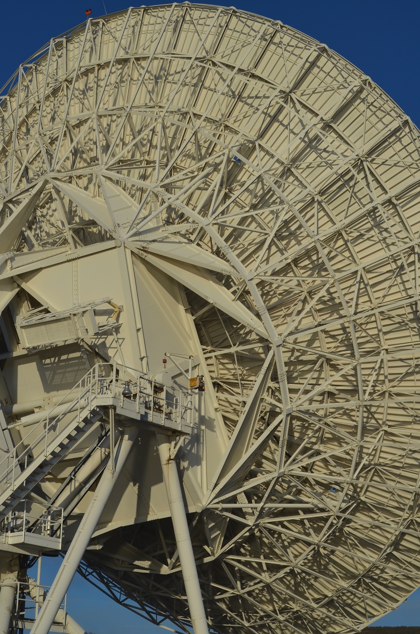 Brewster VLBA antenna from behind