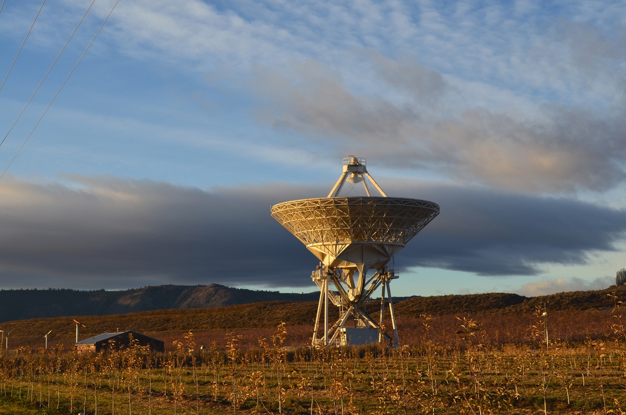 The Brewster VLBA station, seen from the north