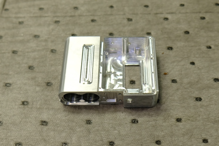The aluminum housing for one of their products.