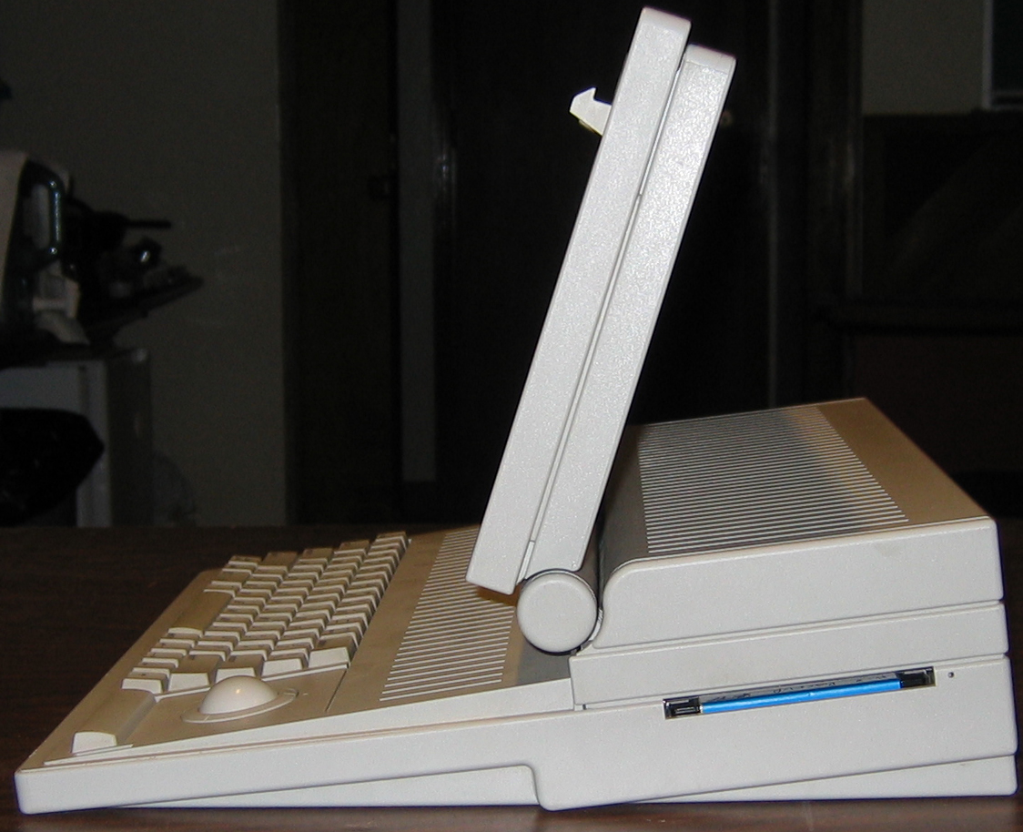 Side view of the Macintosh Portable